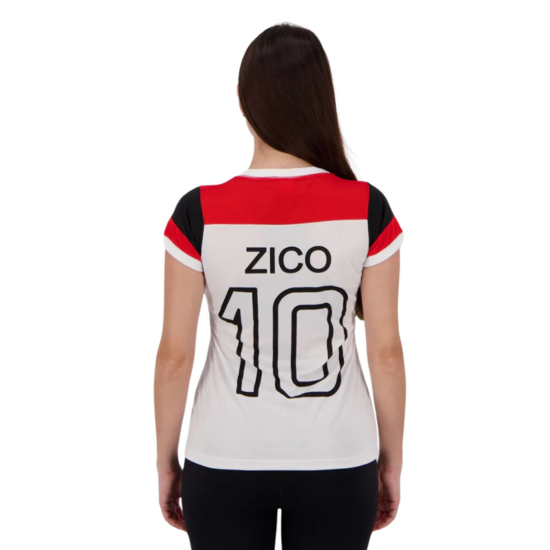 Camisa Flamengo Zico Retrô Feminina