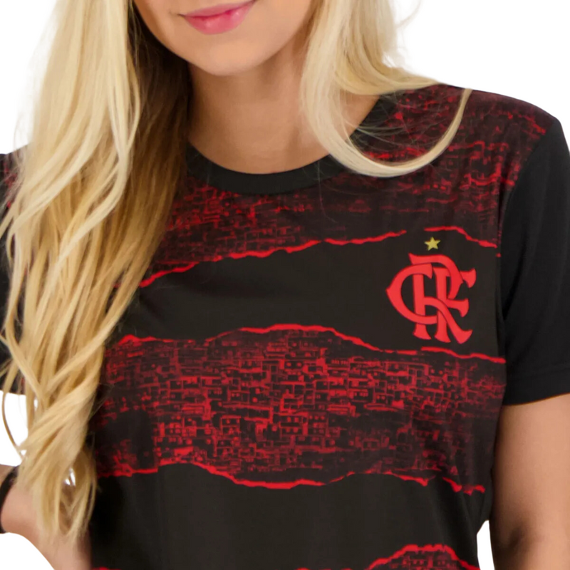 Camisa Flamengo Hovel Feminina Preta