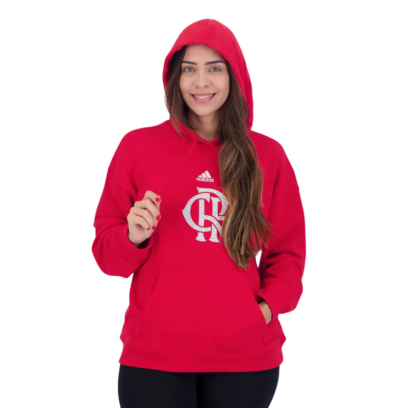 Moletom Flamengo DNA Feminino Vermelho