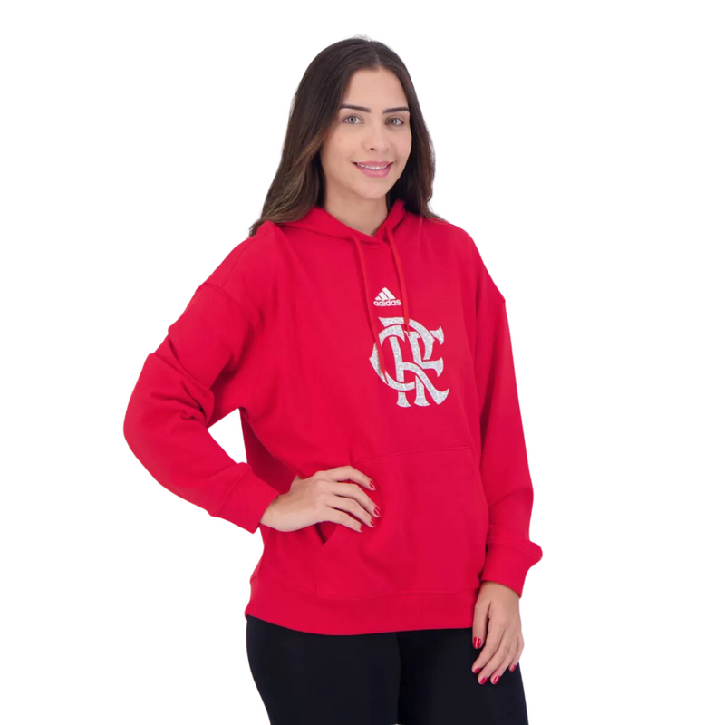 Moletom Flamengo DNA Feminino Vermelho