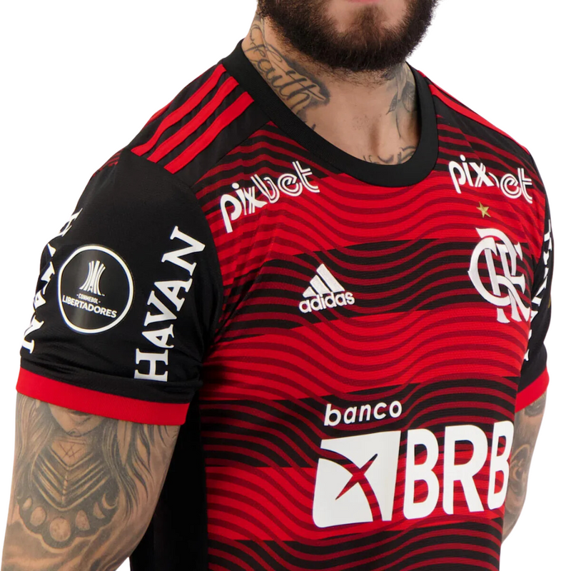 Camisa Flamengo I 2022 Libertadores com Patrocínio