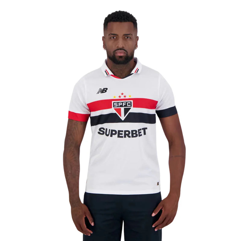 Camisa New Balance São Paulo I 2024 Com Patrocínio