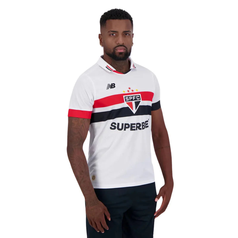 Camisa New Balance São Paulo I 2024 Com Patrocínio