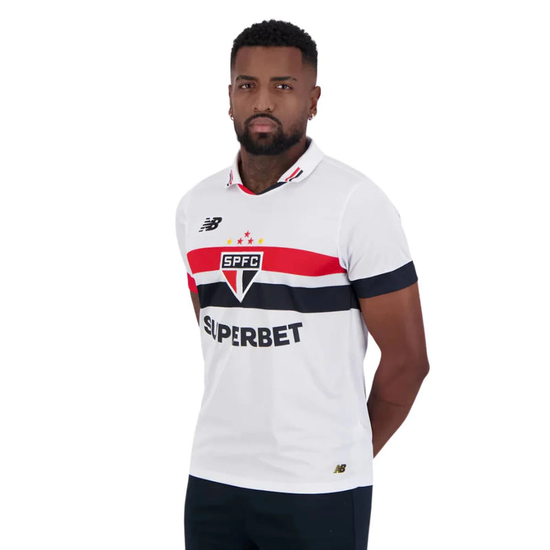 Camisa New Balance São Paulo I 2024 Com Patrocínio