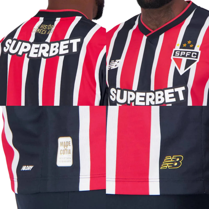 Camisa New Balance São Paulo II 2024 Com Patrocínio